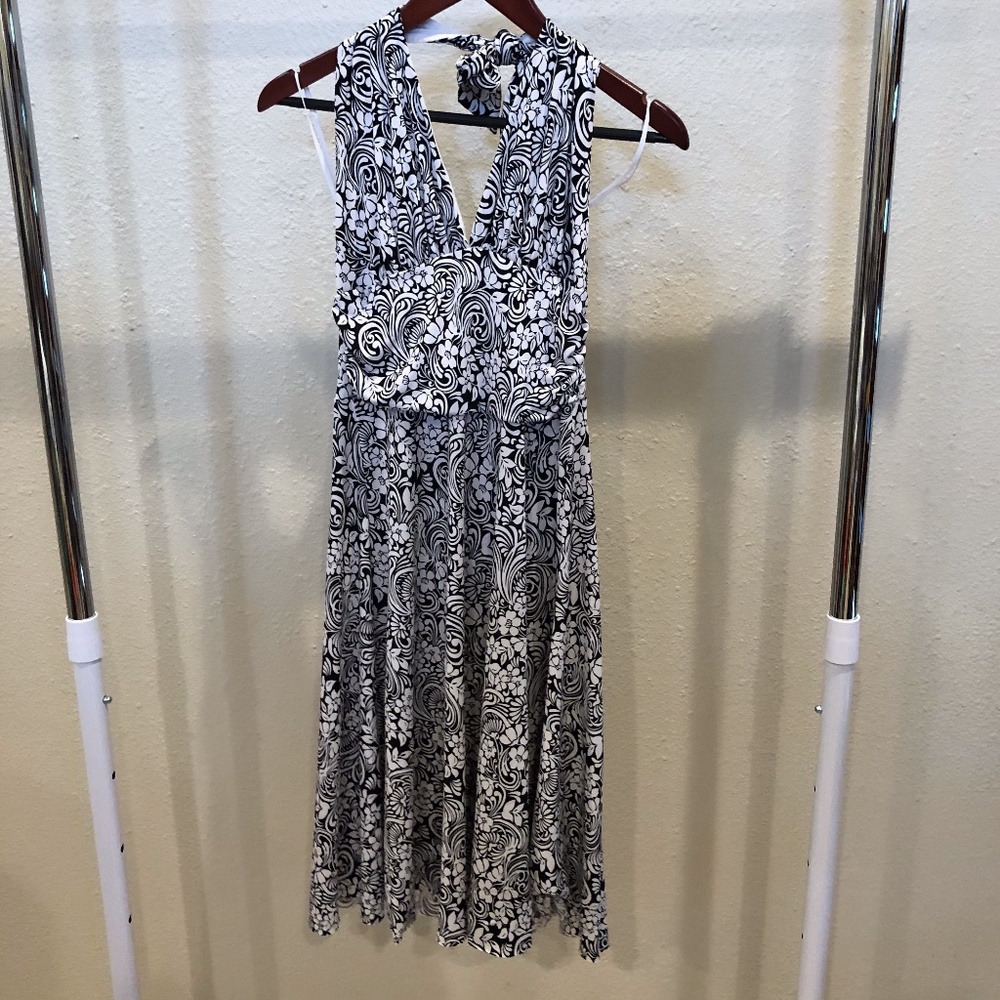 Black and White floral dress